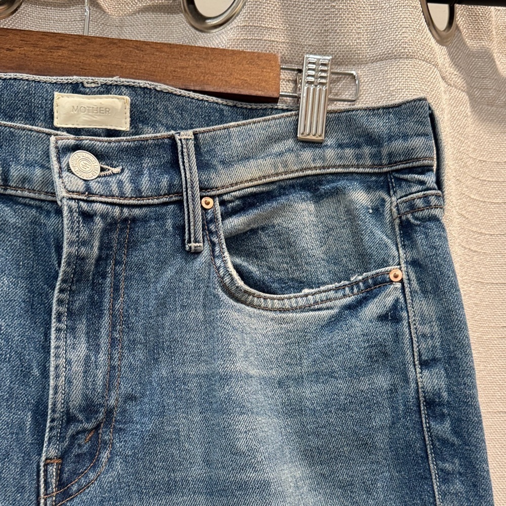 MOTHER The Flirt Cold Feet Denim Jeans Size 30 - Picture 4 of 16